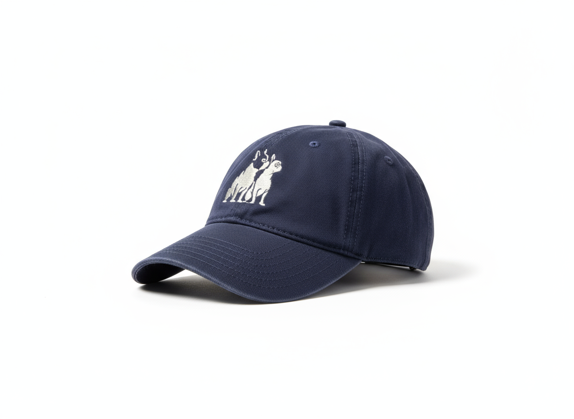 Little Brother Coffee Hat (White & Blue)
